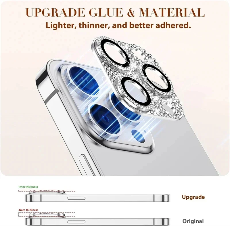 Phone Accessories Design - Luxury Rhinestone Diamond Glitter Camera Lens